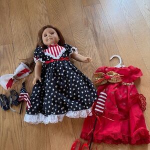 Handmade Dress Lot American Girl Doll Vintage Accessories Outfit Shoes USA